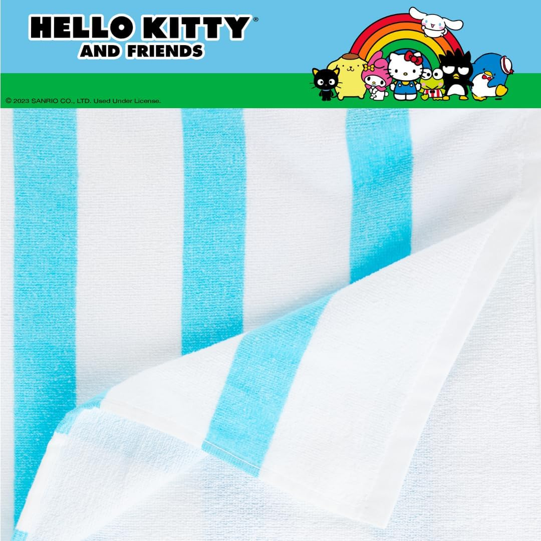 Franco Collectibles Sanrio Hello Kitty & Friends Super Soft Cotton Bath/Pool/Beach Towel, 60 in X 30 In, (Official Licensed Product) image number 2