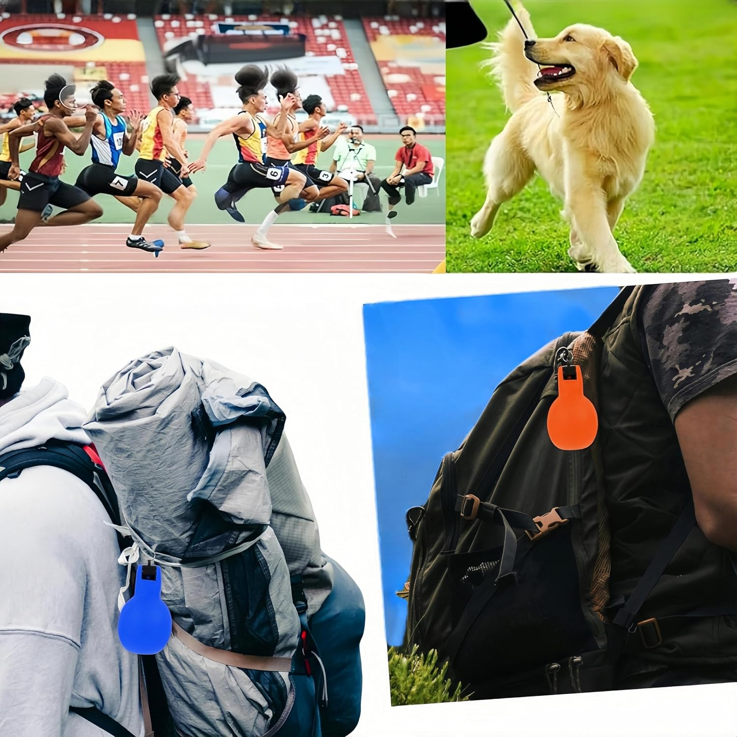 2 Pcs Hand Squeeze Whistle, Indoor Outdoor Sports Educational Whistle,Loud Crisp Sound Manual Whistle, Referees Portable Coach Whistle, Squeeze-Activated Safety Whistle for Coaches and Emergency Use image number 1