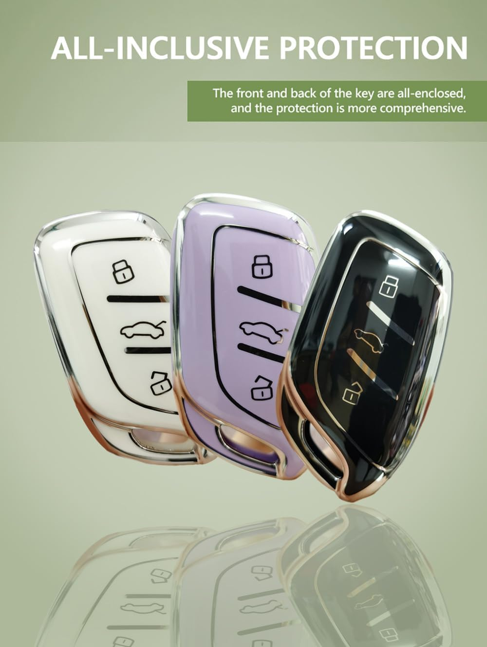 HIBEYO Soft TPU Key Fob Cover for MG 4 EV MG EHS EZS EV GT HS ZS ZX MG4 MG5 MG6 for Roewe RX3 RX5 RX8 ERX5 I6 I5 Accessories image number 3