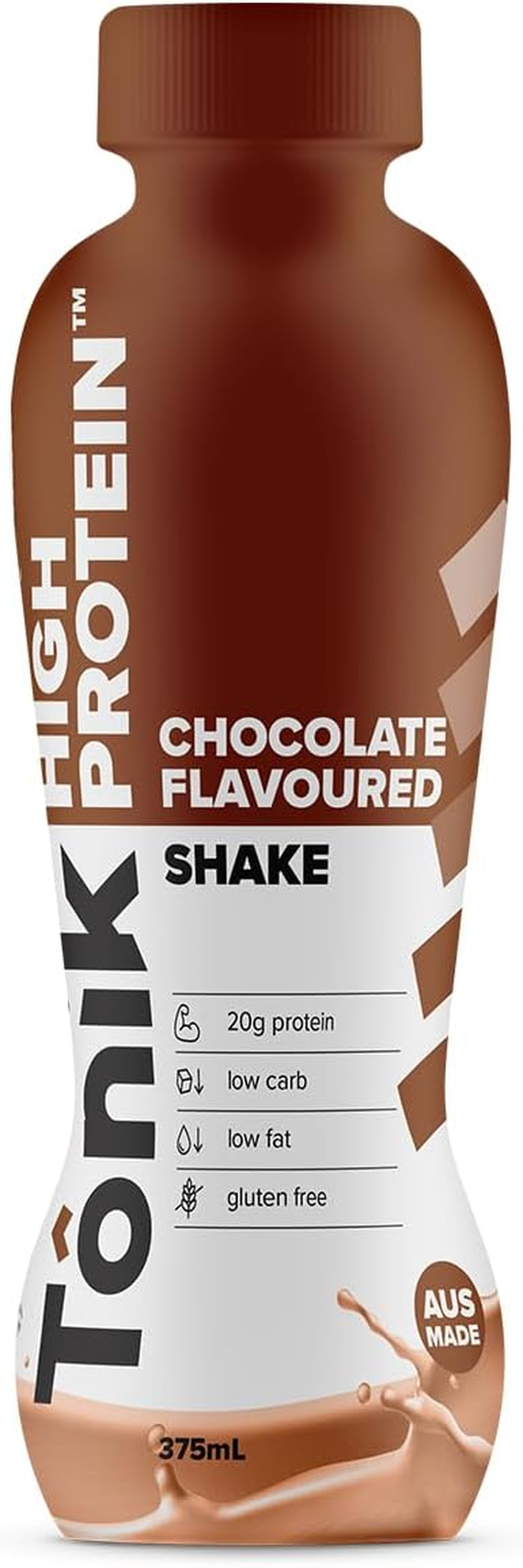 Tonik High Protein Ready to Drink (RTD) Choc Honeycomb Flavoured Premium Protein Shake 375 Ml (Pack of 6) image number 2