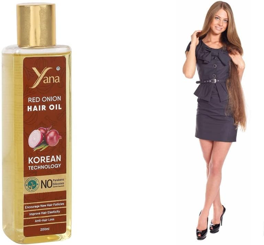 Yana Yana Red Onion Hair Oil for Men and Women Girls for Long Hair by Korean Technology image number 3
