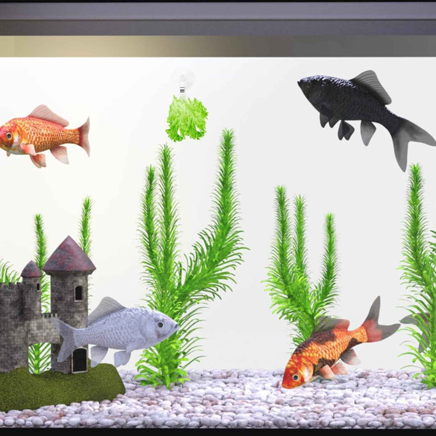 10 Pcs Aquarium Suction Cup Clips, Seaweed Clips, Aquarium Plant Cup Clips, round PVC Suction Cup Clips for Windows, Glass, Wall, Aquarium image number 3