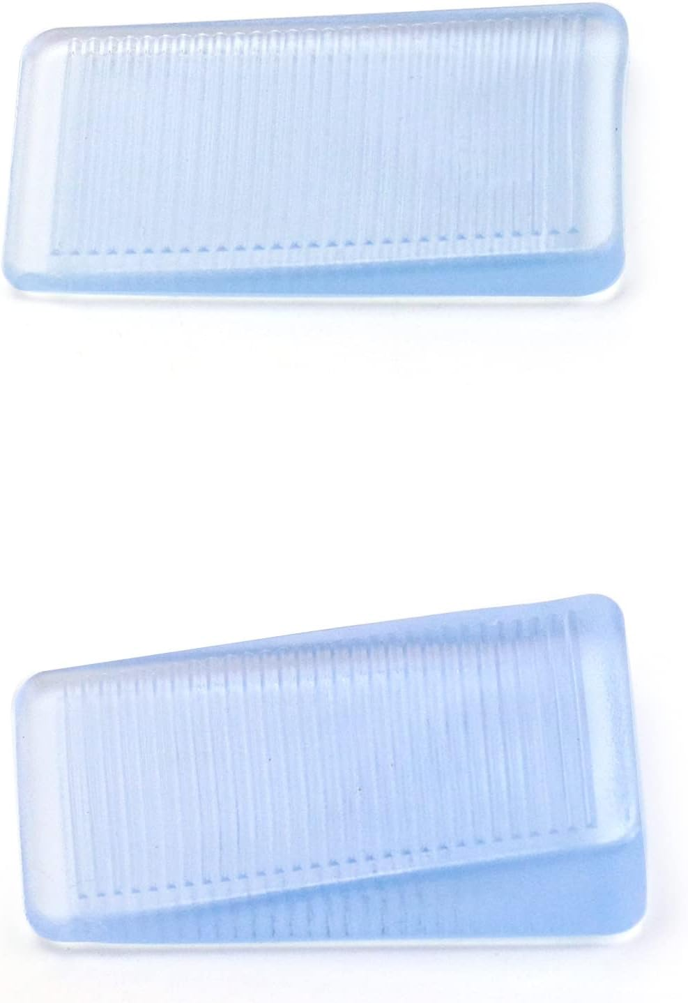 QWORK 16 Pcs Furniture Leveling Wedge, Transparent Leveling Shims Non-Slip Furniture Pads Wedges 2 Height Available (5Mm,10Mm) image number 1