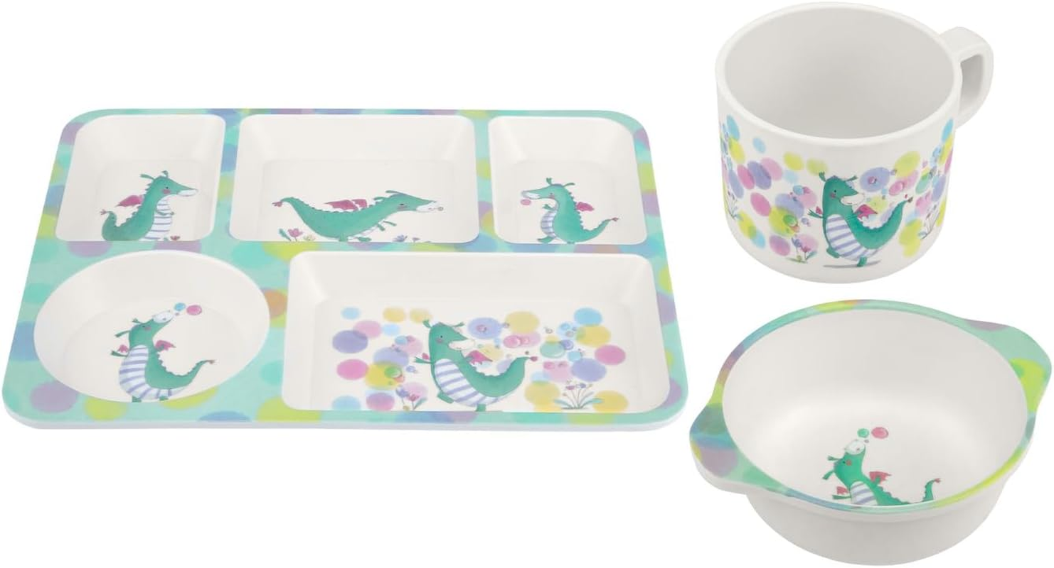 Maxwell & Williams Jedda Robaard Magical Tales Melamine 3Pc Dinner Set Dragon Gift Boxed image number 4