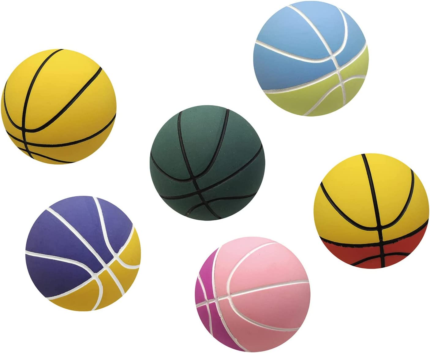 [6Pcs Pack, Random Color] Kenisy down Ball | Australian Handball | Kid Bouncy Balls 60Mm Mixed Color Party Game Bag Filler for Children | down Ball Set image number 5