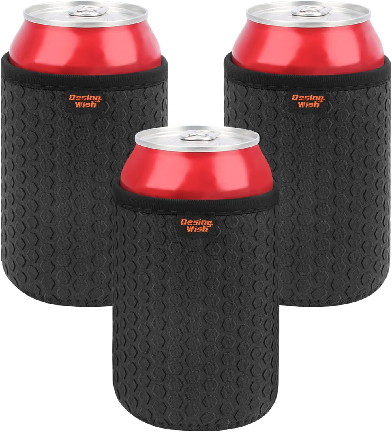 Desing Wish 3 Piece 12 Oz Standard Drink Cooler Set Can Cooler Neoprene Bottle Cooler Cuff Cooling Cuff for Outdoor on the Go Party Beer Bottle Beer Water Wine Cuff Cans Cooler image number 1