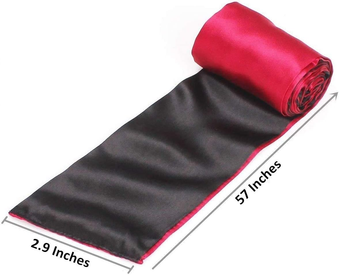 Soft Satin Eye Mask Blindfold Comfortable Sleeping Masks - 59 in X 2.8 In