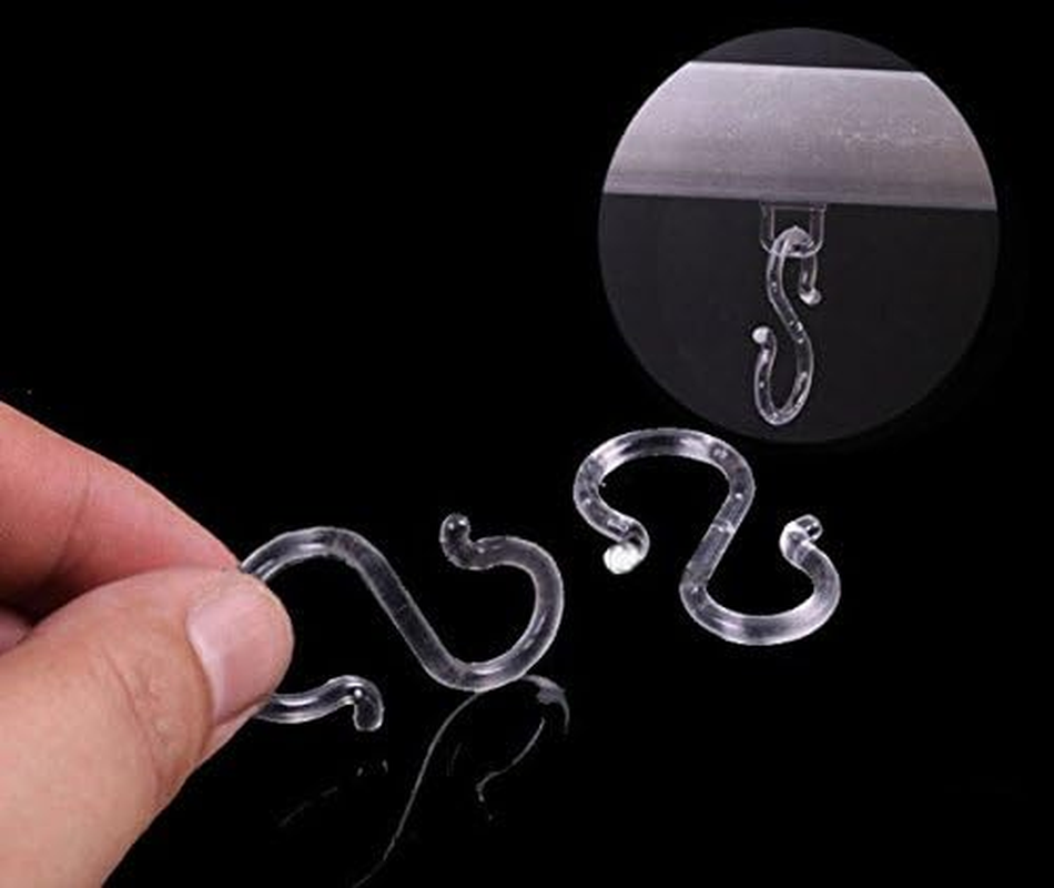 Zison 12 PCS 1.7Inch Clear Plastic Punch Bowl Cup S Hooks image number 4