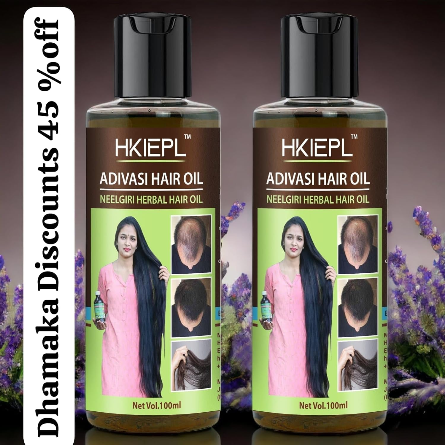 Adivasi Hair Oil Is a Natural Blend Nourishing and Strengthening Hair, Promoting Healthy Growth, Preventing Breakage, and Restoring Moisture. image number 3