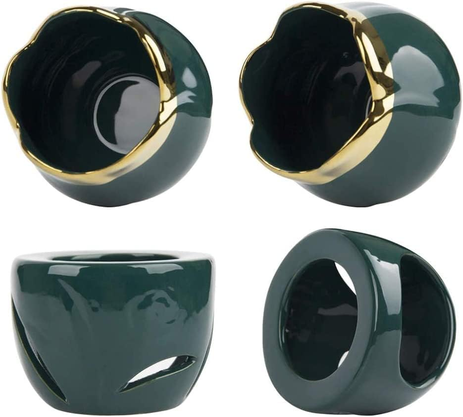 Sculpture Statue Antiques Collectables，Wax Melt Burners Essential Oil Burner, Aromatherapy Aroma Burner Ceramic Diffuser Wax Burner Home Bedroom Decor Christmas Housewarming Gift,C (Color : C) image number 5