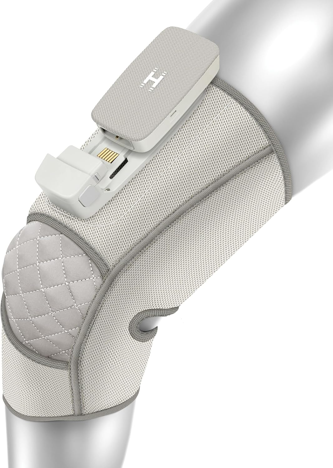 Muscle Relaxation, Cordless, Portable, Knee Care, Homedics Modulair Compression Knee Wrap Massager &ndash; Overlapped Compression Therapy with 4 Programs, Adjustable Intensity, Heat Settings image number 3