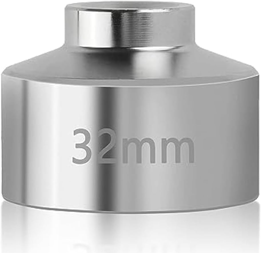 32Mm Socket-Oil Filter Wrench Tool,Steel Quickly Oil Filter Removal Tool,3/8Inch Drive Oil Filter Socket Tool Easy to Use
