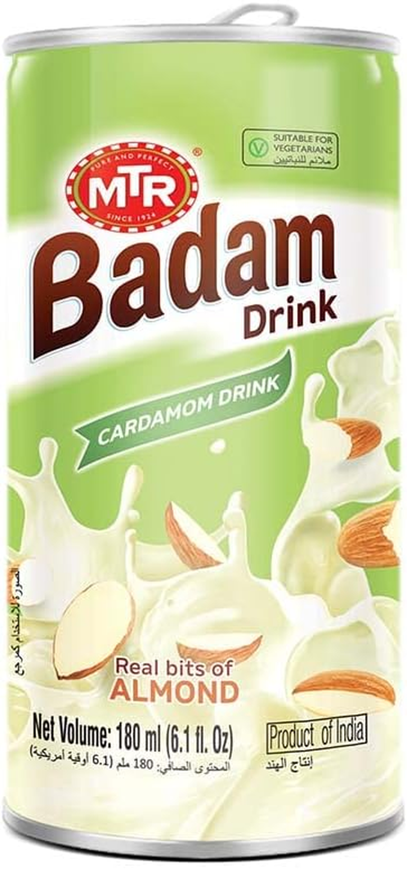 MTR Cardamom Badam Drink Can, 180 Ml image number 3