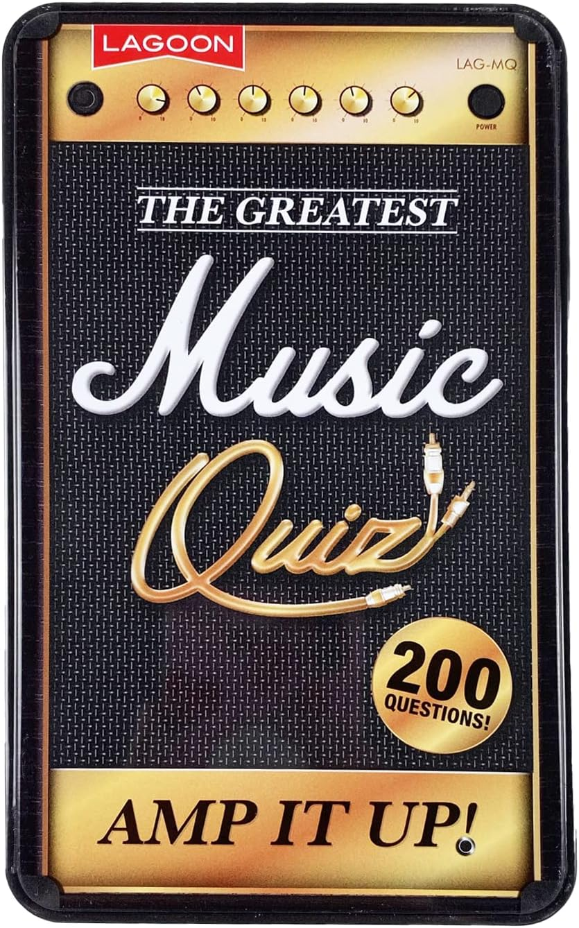 Lagoon the Greatest Music Quiz Tinned Card Game &ndash; 200 Questions, Sand Timer, Fun for 2+ Players, Perfect for Music Lovers, Family Game, Great Gift Idea image number 2
