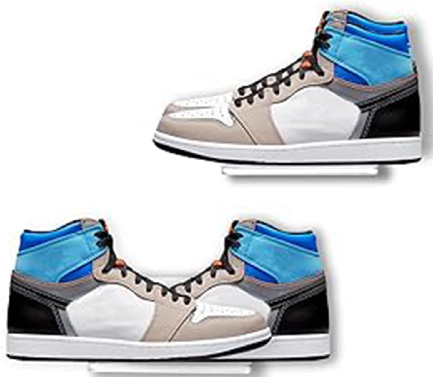 6 Packs Clear Floating Shoe Shelves for Wall Mount, Wall Shelf to Display Collectible Shoes&Sneakers, Acrylic Shoe Storage Shelves for Friends and Families (Set of 6)