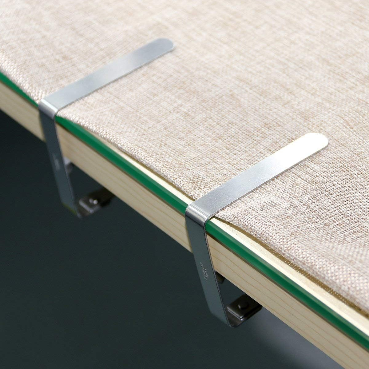 8 Pcs Tablecloth Clips, Tablecloth Clips for Outdoor Use, Stainless Steel Flexible Table Cloth Cover Holders Clamps for Home Kitchen Wedding Party image number 4