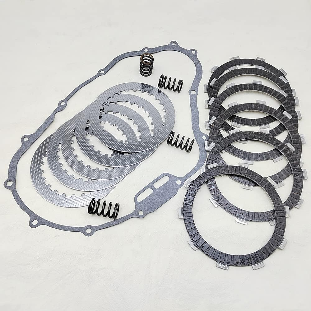 Clutch Kit Carbon Fiber Friction Plates & Heavy Duty Springs Gasket for Honda Fourtrax 300 TRX300 TRX300FW TRX350D Fourtrax Foreman 350 1987-2000 image number 2