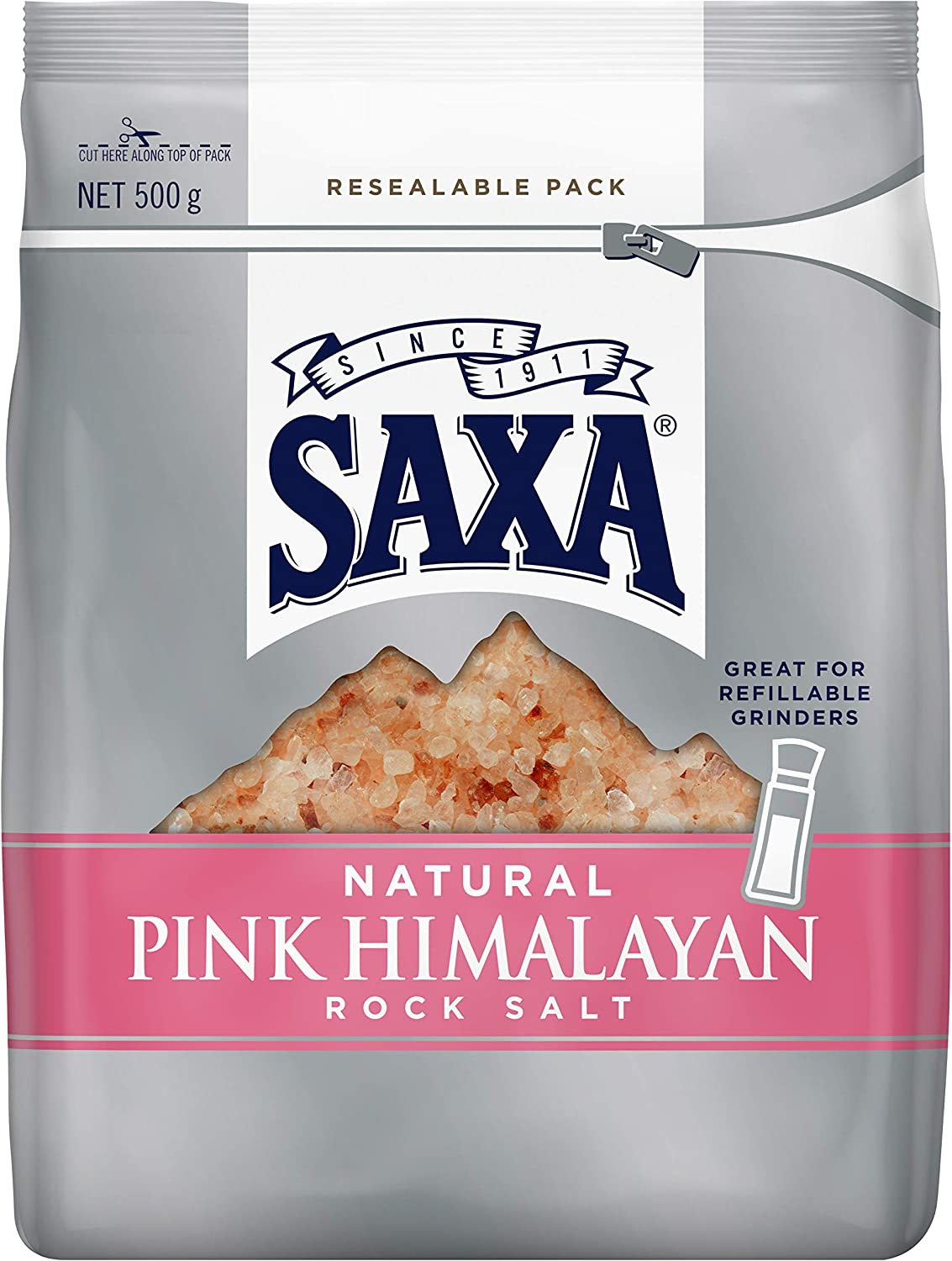 Saxa Pink Himalayan Rock Salt 500 G image number 4