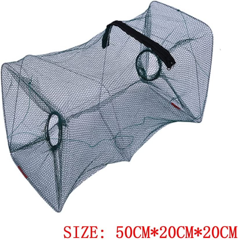 Bait Traps Fishing Nets, Foldable Casting Bait Traps Cage Baits Cast Mesh Trap for Fishes Shrimp Minnow Crayfish Crab Fishing Supplies Tool image number 3