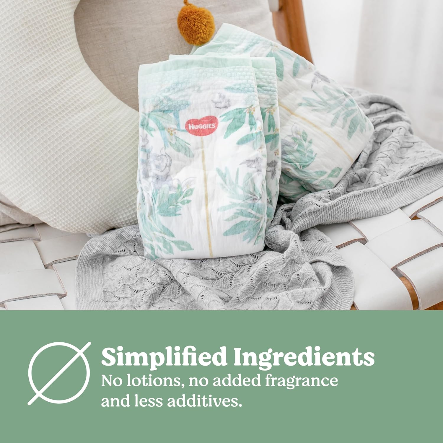 Huggies Pure Care Nappies Size 5 (13-18Kg) 52 Count (Packaging May Vary) image number 6