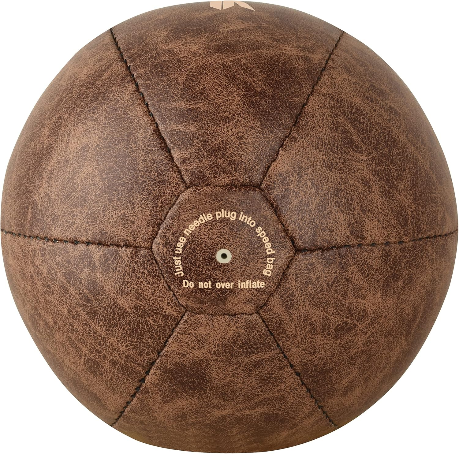 Speed Ball Boxing Bag Leather MMA Muay Thai Training Punching Dodge Striking Kit with Free Hanging Swivel Workout Speedball Kicking Platform Equipment - Beige image number 3