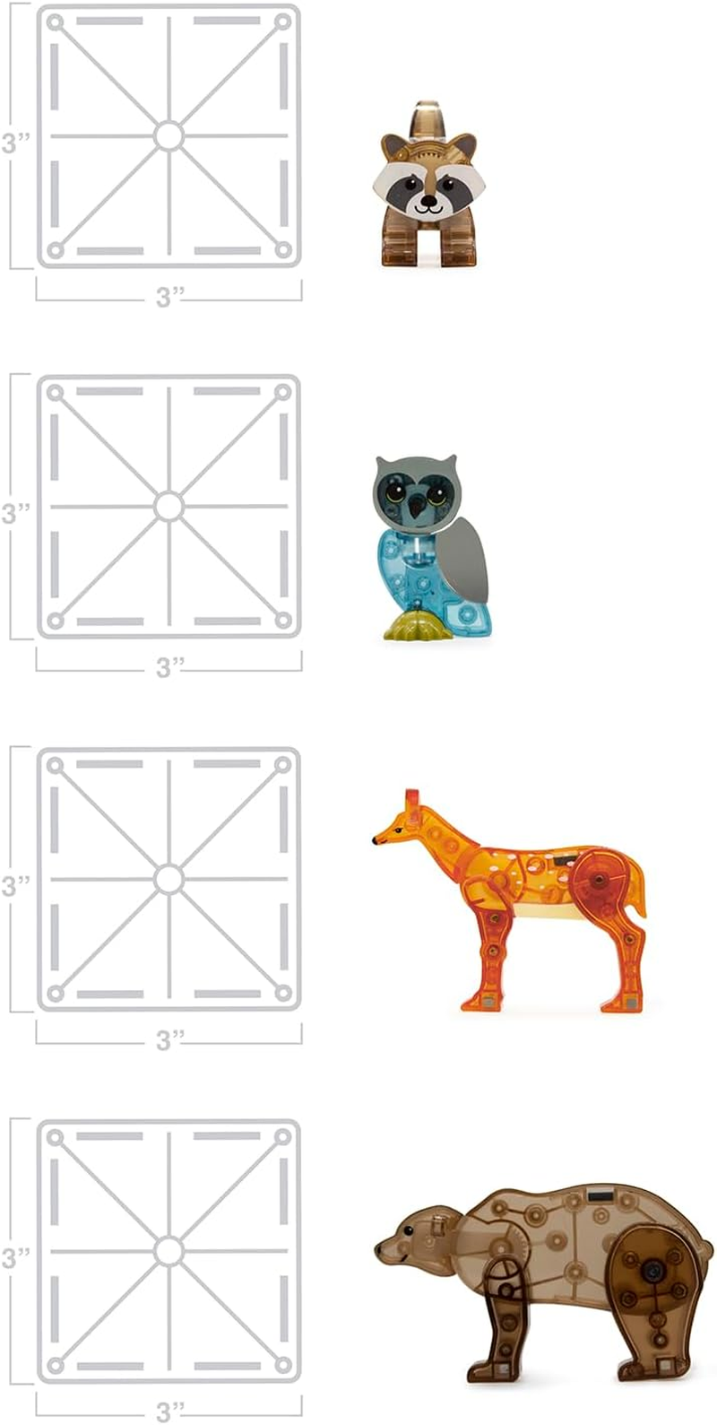 Magna-Tiles - Forest Animals - 25 Piece Set image number 4