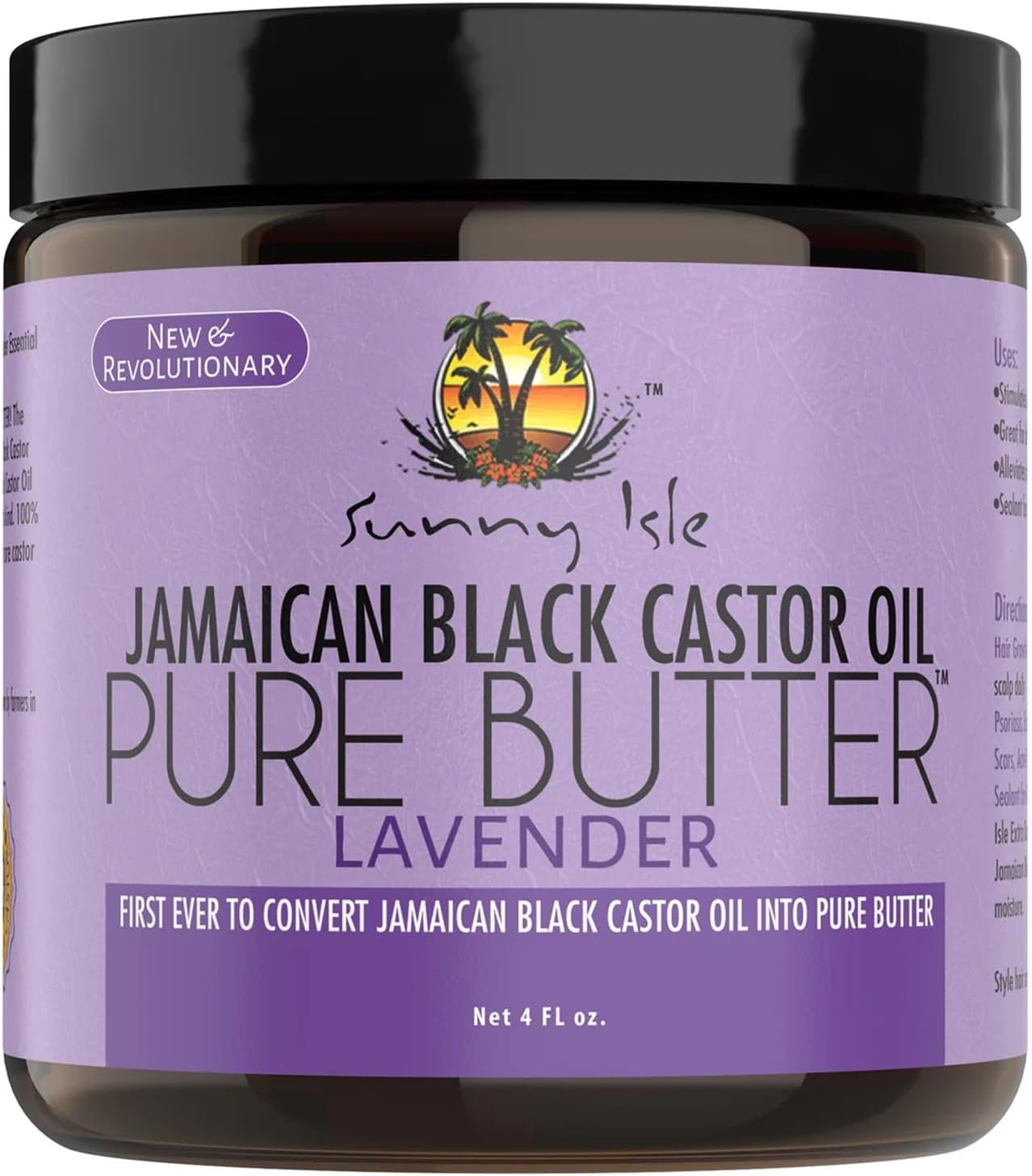 (Pack of 1) - Sunny Isle Jamaican Black Castor Oil Pure Butter Lavender 120Ml (Pack of 1) image number 3
