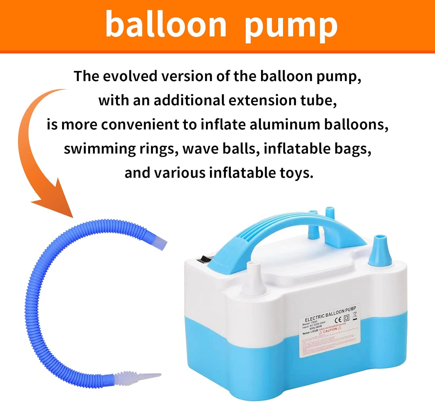 Balloon Arch Kit and Balloon Pump, 2 PCS Table Stand, 10Ft Wide Adjustable Balloon Arch Stand with 100 Pcs Metal Balloons for Wedding Baby Shower Graduation Birthday Party Supplies Decoration image number 1