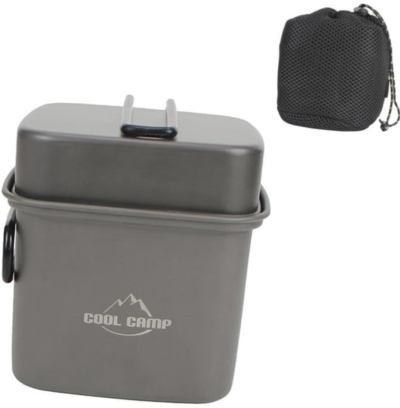 Generic Camping Cookware Mess Kit Outdoor Cooking Pots Portable Backpacking Barbecue Compact Hiking Cooking Utensils Set Frying Pan image number 4