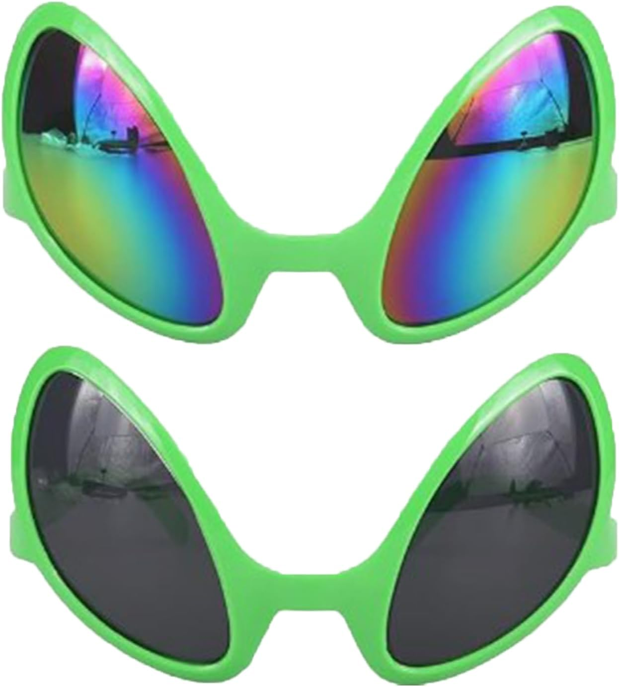 2 Pieces Alien Glasses Plastic Alien Sunglasses Alien Costume Mask for Halloween Cosplay image number 4