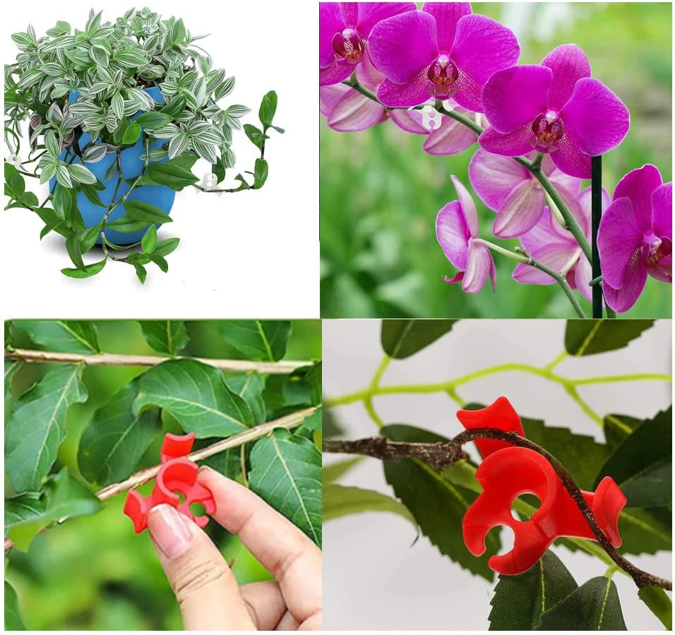 30 Pcs Plant Bender,Low Pressure Training Plant Bender for Plant Training,Low-Stress Training Clips for Plant Training (20 PCS Red,10 PCS White) image number 1