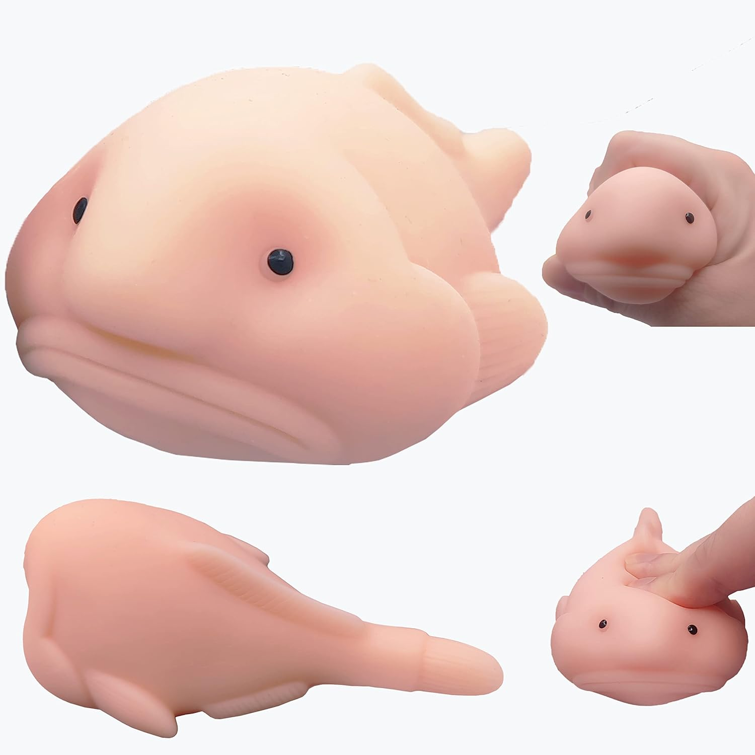Cute Blobfish Toy, Scented, Fidget Blob Fish Mochi Toy,Stress Relief Squeeze for Kids and Adults, Sensory Toy for Autism, Birthday, Christmas, Office, Stocking Stuffer Gift image number 3