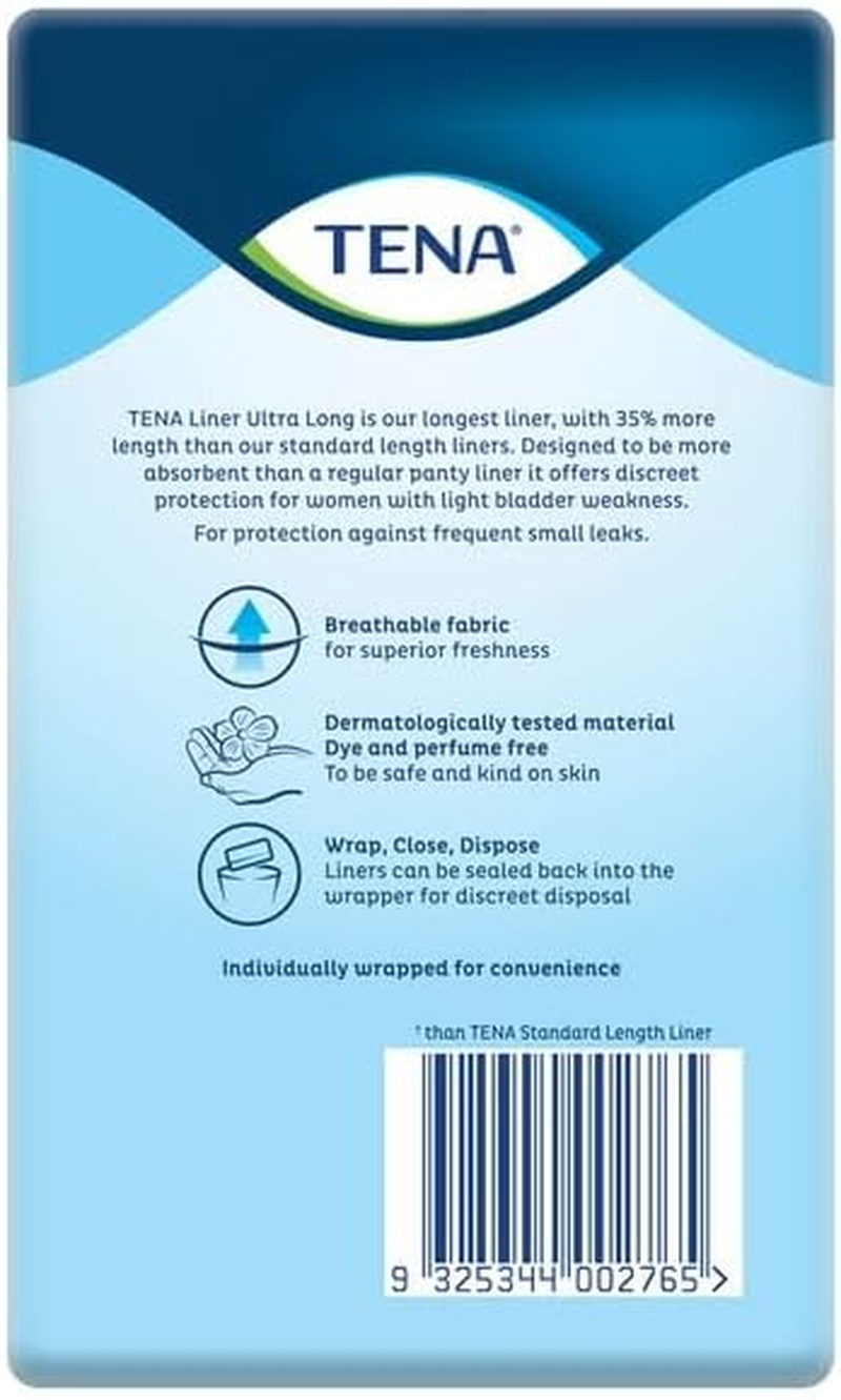 TENA Ultra Long Length Liner, Light Incontinence, Pack of 22 image number 3