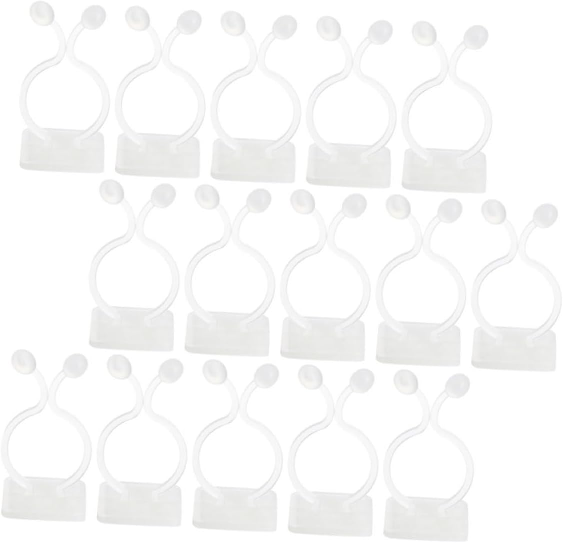 50Pcs Self-Adhesive Hooks Plant Wall Clips Indoor Plant Fixing Clips for Gardening image number 6