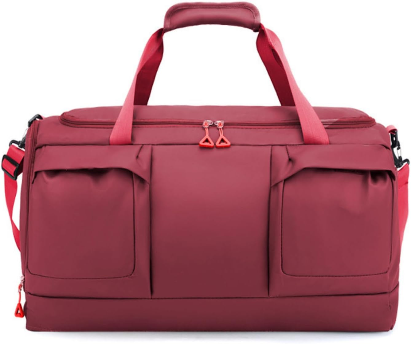 Gym Bag for Men Women, Large Sports Travel Duffle Bag with Wet Pocket & Shoe Compartment, 50L Waterproof Lightweight Carry on Overnight Weekender Bag