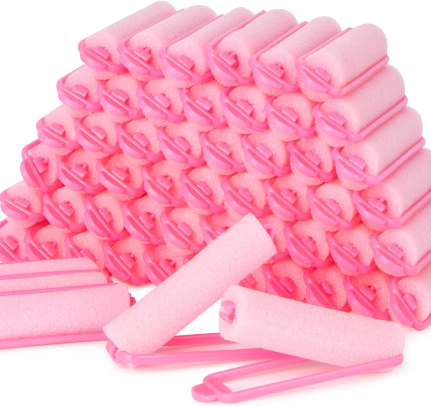MAQIHAN 56PCS Foam Hair Rollers - Sponge Rollers for Hair Heatless Hair Curler for Short/Long Hair Sleep Rolos Para Cabello Jumbo Large Sponge Curlers Soft Sleeping Thin Hair Curl Overnight Rulos image number 5
