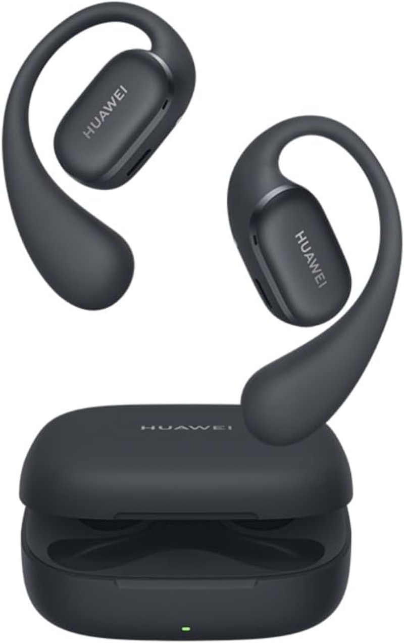 HUAWEI Freeclip Wireless Earbuds, Black, Ground-Breaking Aesthetic Design, Open-Ear Listening, Feather-Light Wearing, AI Crystal-Clear Call, Long Battery Life - AU