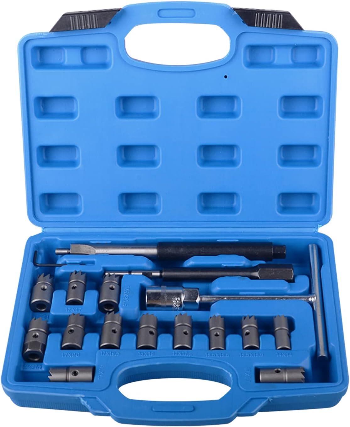 DAYUAN 17-Piece Diesel Injector Sealing Seat Tool Cutter Set Injectors Sealing Surfaces image number 5