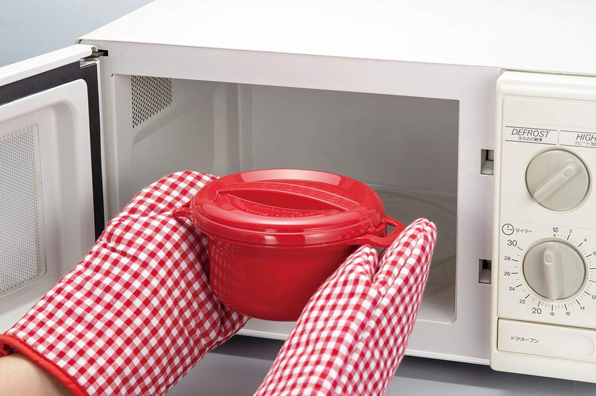 MI Creations KB-710 Morning Cooker, Microwave Cooker, 25.1 Fl Oz (740 Ml), Red image number 1