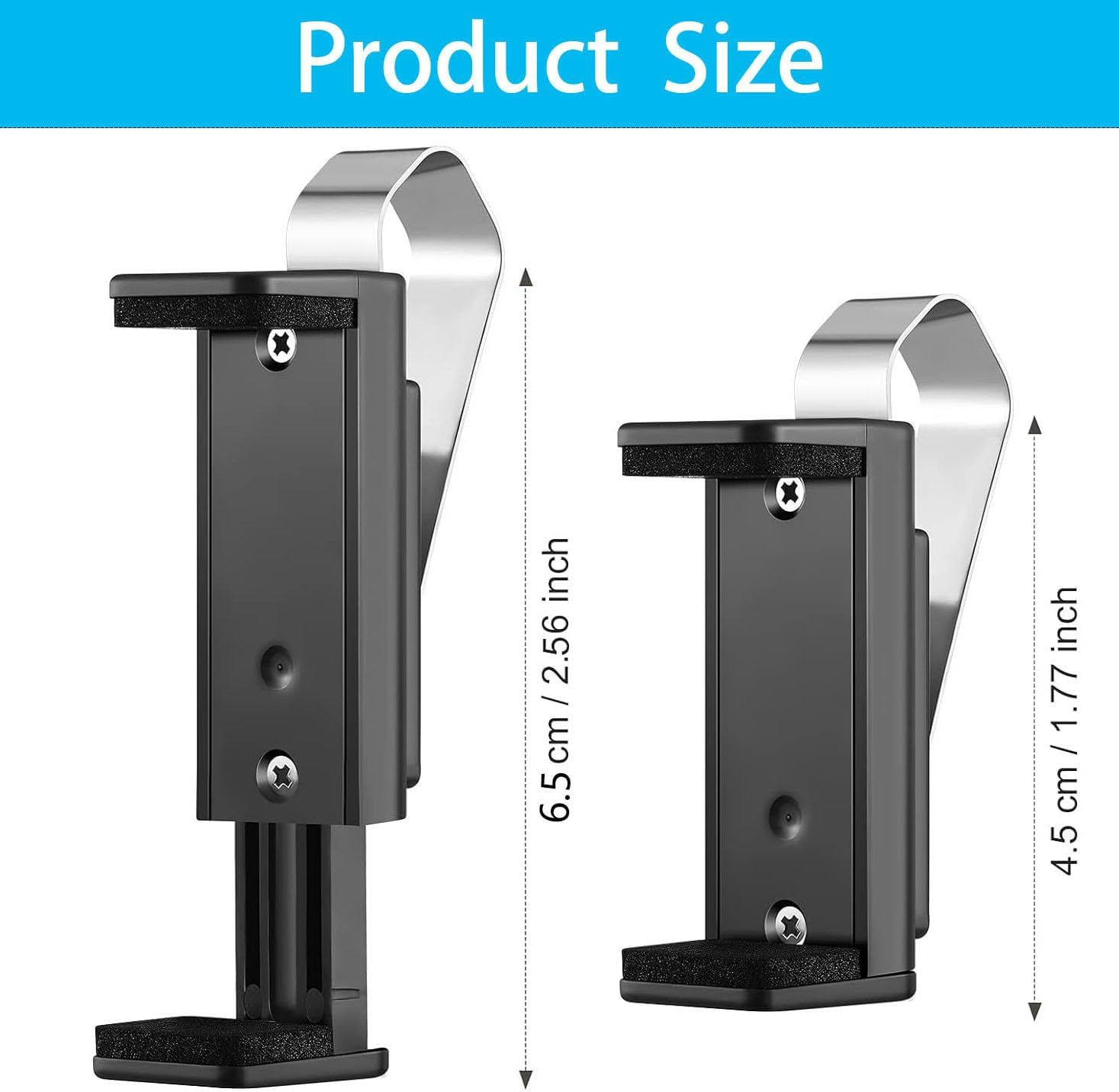 2 PCS Garage Remote Clip Garage Door Opener Clip Universal Car Garage Remote Visor Clip Garage Remote Holder Garage Door Banner Clips for Different Size Remotes 1.8-2.6 Inch image number 2