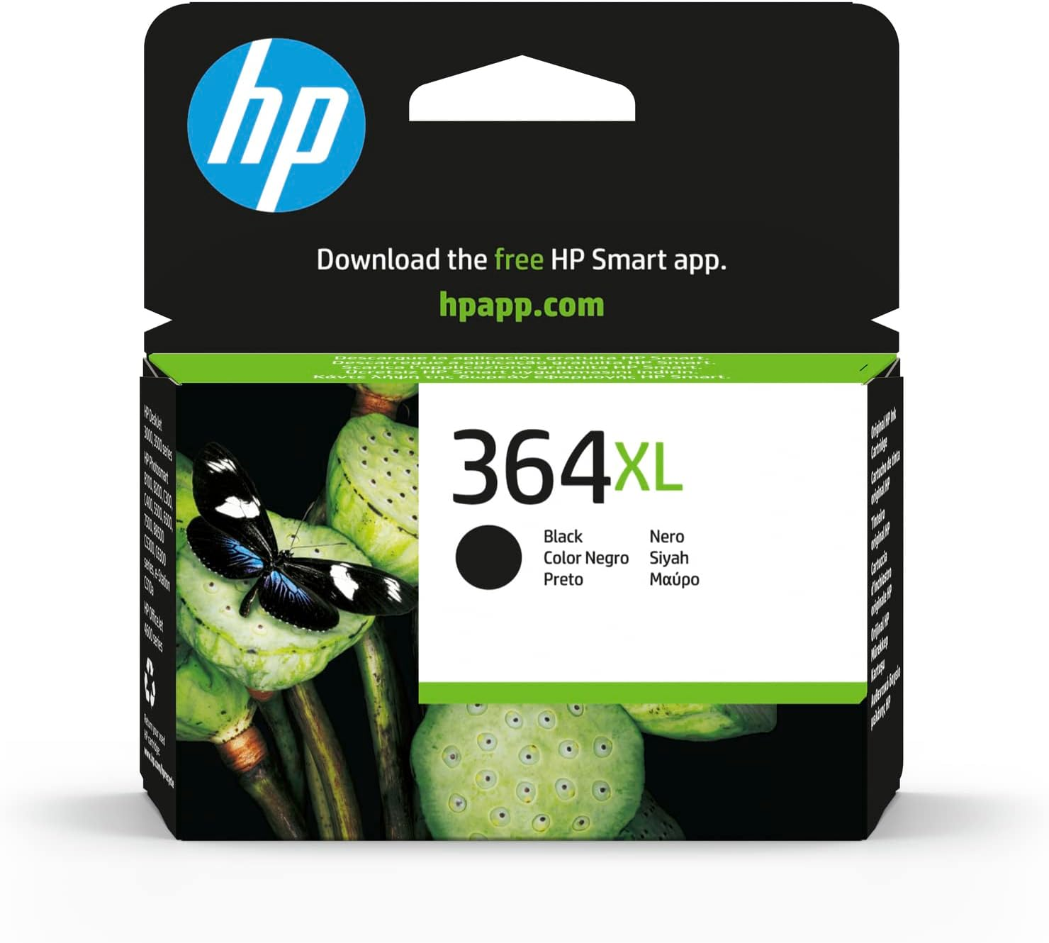 HP CB316EE 364 Original Ink Cartridge, Black, Single Pack
