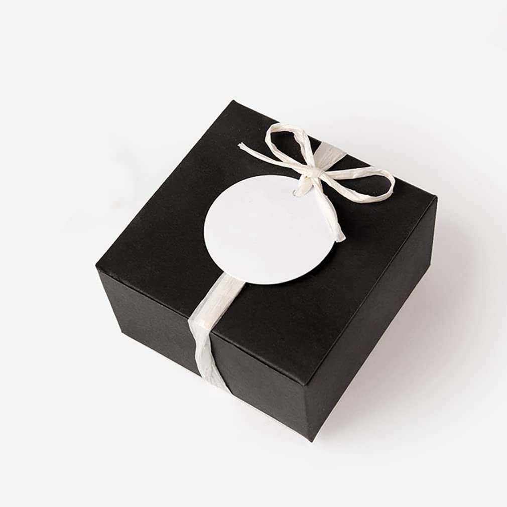 Gift Tags,100 PCS 2Inch Kraft Paper White round Hang Tags with Free 30M Natural Jute Twine for Christmas Holiday Gifts Wedding Favors Art Craft image number 1