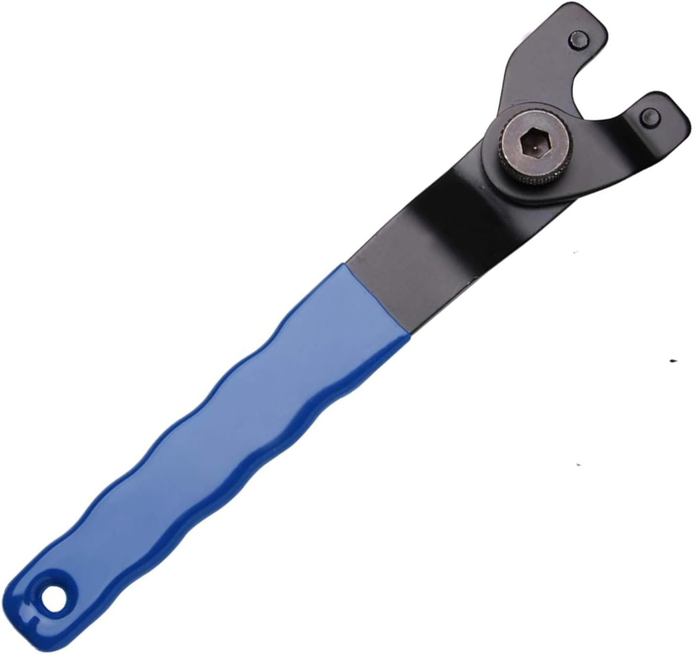KEWAYO Grinder Wrench, Universal Adjustable Lock-Nut Pin Spanner Wrench with Non-Slip Plastic Coated Grip, Power Angle Grinder Tool for 4" 5" 6" 7" 9" Angle Grinders image number 5