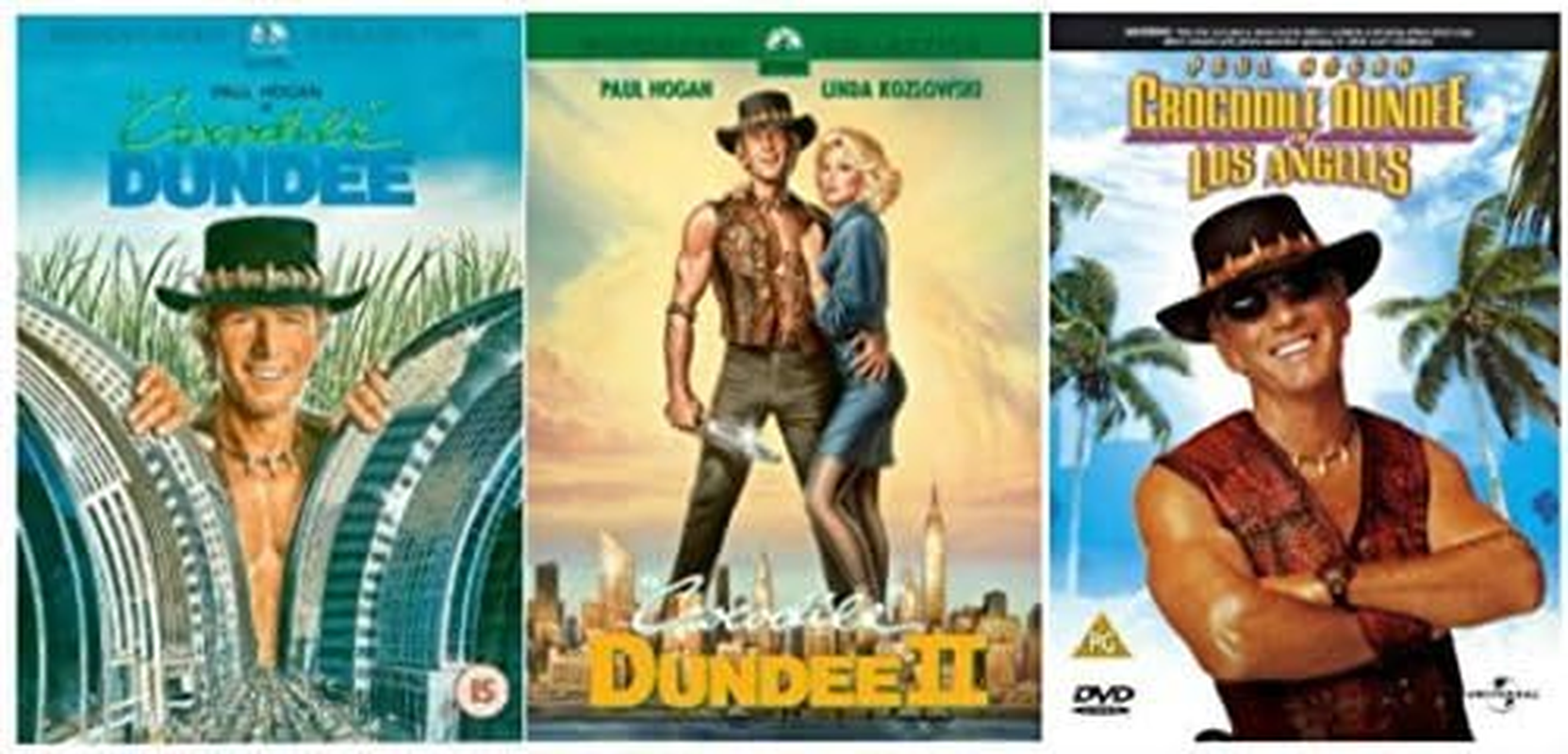 Crocodile Dundee Trilogy 1-3 Complete DVD Movie Collection: Crocodile Dundee / Crocodile Dundee 2 / Crocodile Dundee in Los Angeles + Extras by Paul Hogan