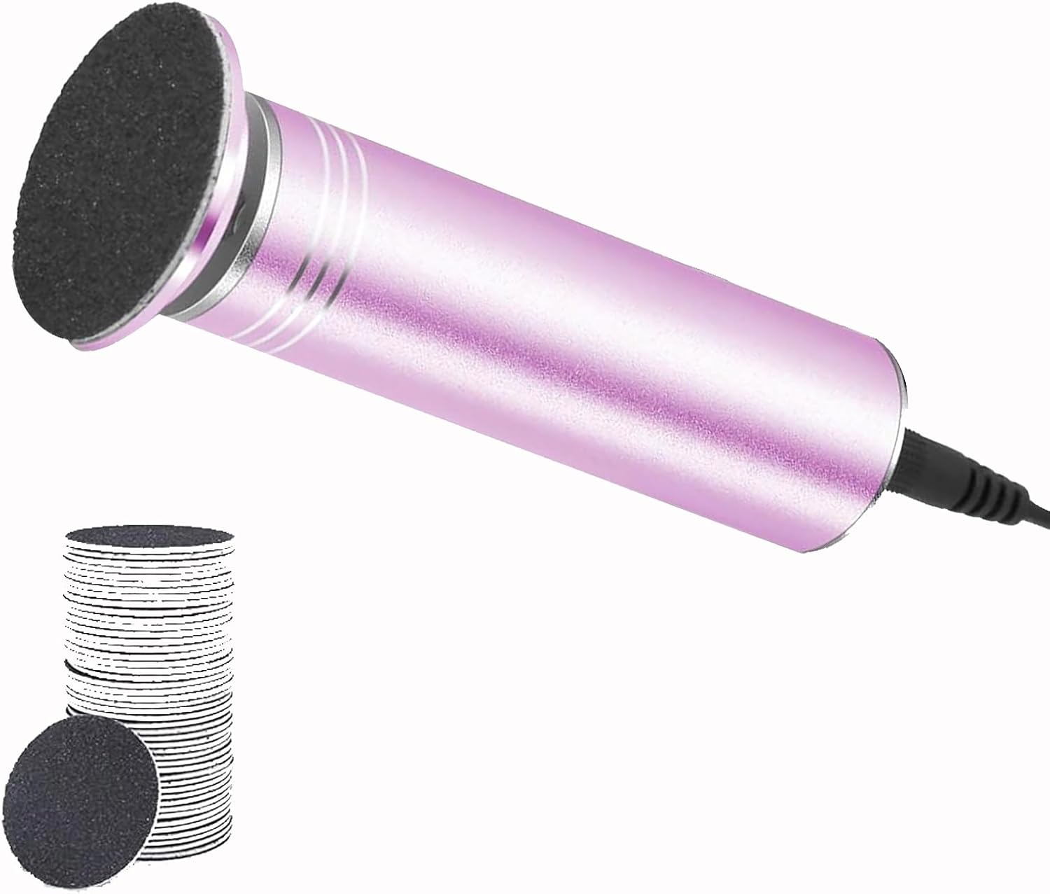 Electric Skin Sanding Tool, Feet Callus Remover, Pedicure Foot File for Dry Dead Skin, Foot Care Tool with Grinding Disc, Adjustable Speed, 60 Sandpaper Discs image number 6