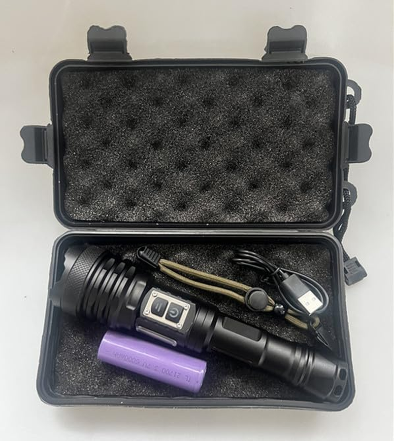 LED Flashlight,Rechargeable Torch 20000 High Lumens,Super Bright Type-C Fast Charging Torches,9 Modes Zoomable IPX67 Waterproof Flash Light with COB Side Light for Emergencies,Hiking,Camping image number 6