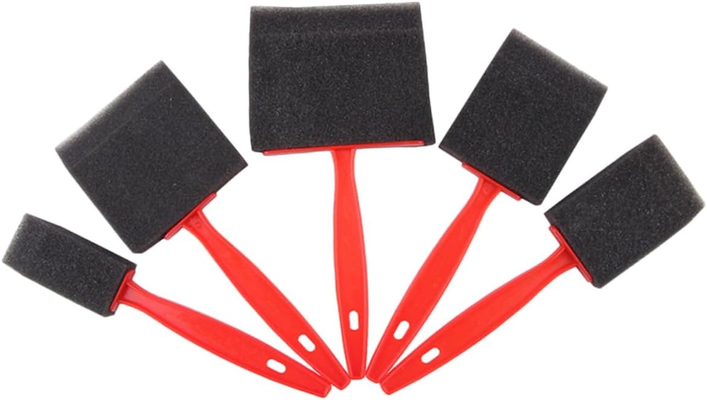 COHEALI Kids Paint Sponge Brush with Handle 6.50In Lightweight Foam Sponge Paintbrush for DIY Art and Crafts Suitable for Acrylic and Water-Based Paints image number 6