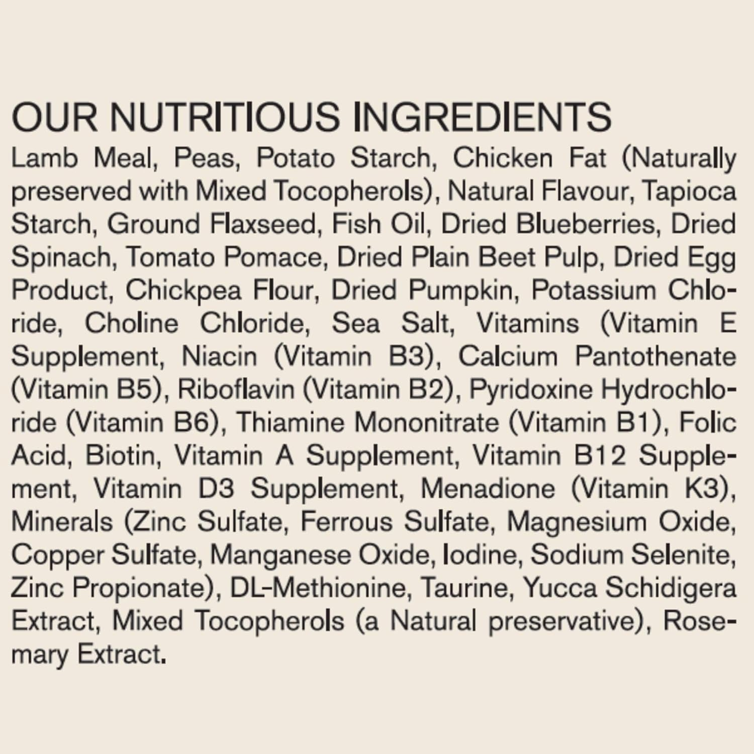 Vetalogica Naturals Grain Free Lamb Adult Dry Cat Food 3 Kg image number 2