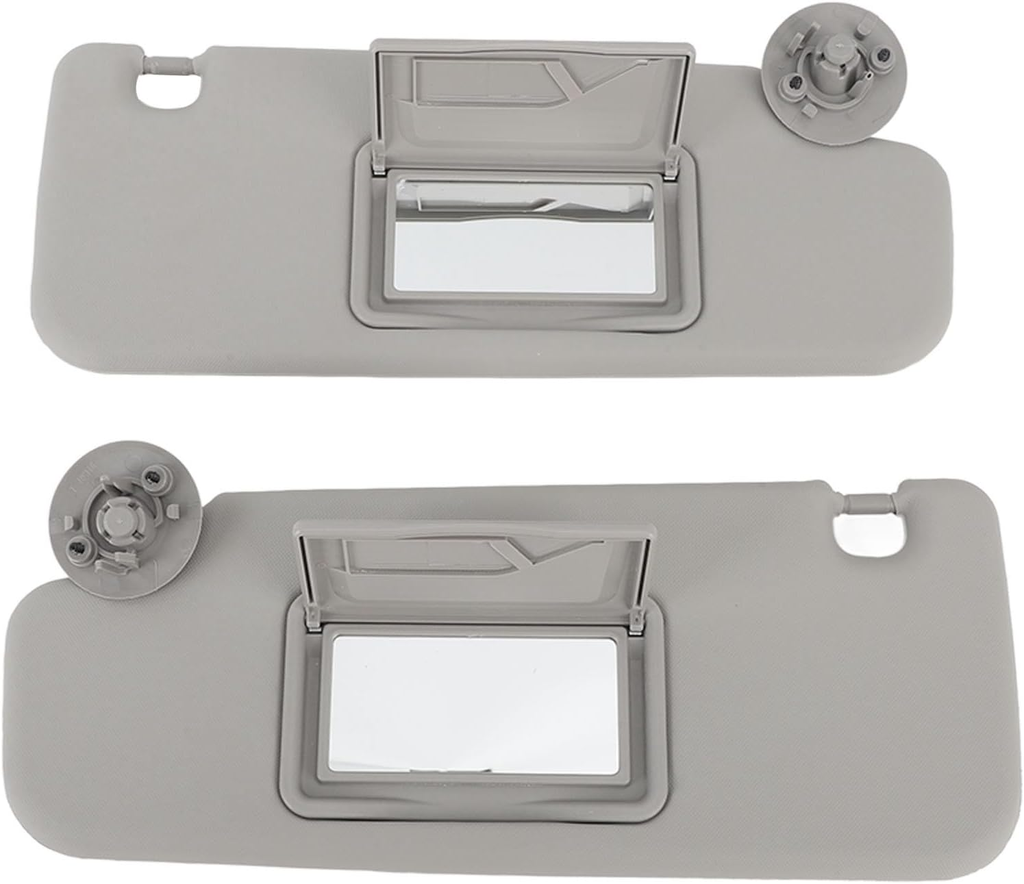 Sun Visor for Sonic Aveo 2012-2020, 1 Pair Left & Right Sun Visor with Mirror, Passenger and Driver Sides, Sunvisor Replaces, Sunroof Car Sun Visor for Sonic Aveo, Grey image number 1