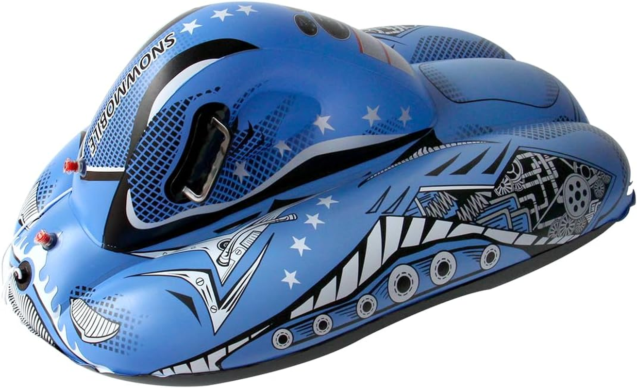 Baiao Snow Tube Inflatable Snow Sled Heavy Duty Snow Toys for Kids and Adults, Inflatable Snow Tube Winter Outdoor Toys(Ski Motor Boat) image number 2